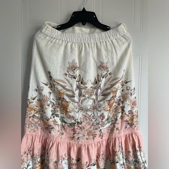 Coquette House of Harlow Skirt Painterly Floral Romantic - Picture 7 of 16